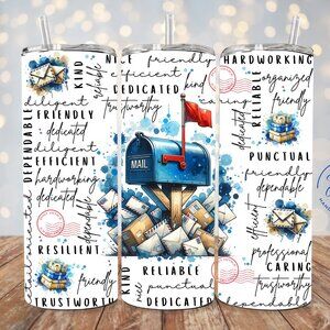 Postal Worker 20oz Stainless Steel Tumbler, Mail Carrier Gift, Postal worker Cup